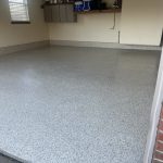 Our floor coating after completion on a garage floor on the west side of Cincinnati.