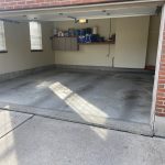 A garage in the Mack are just prior to us cleaning and putting an epoxy floor coating down.